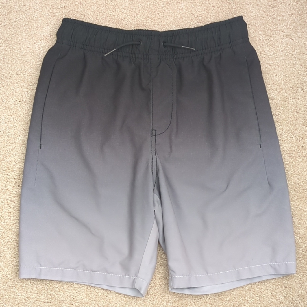 GAP Boys Quick Dry Gray Ombre Athletic Shorts
